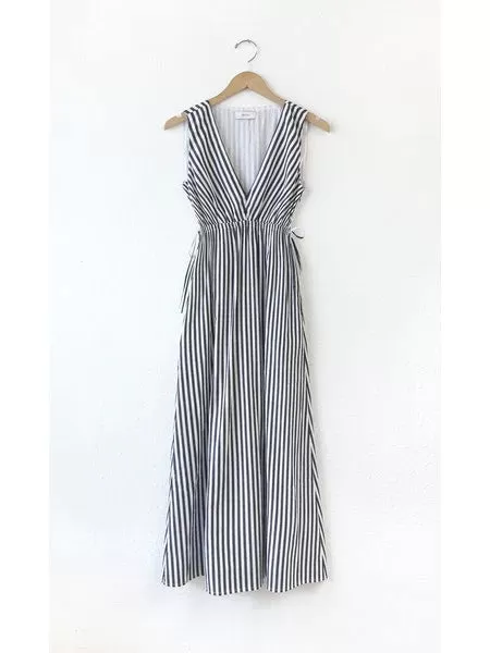 FERBIE STRIPE MIDI DRESS