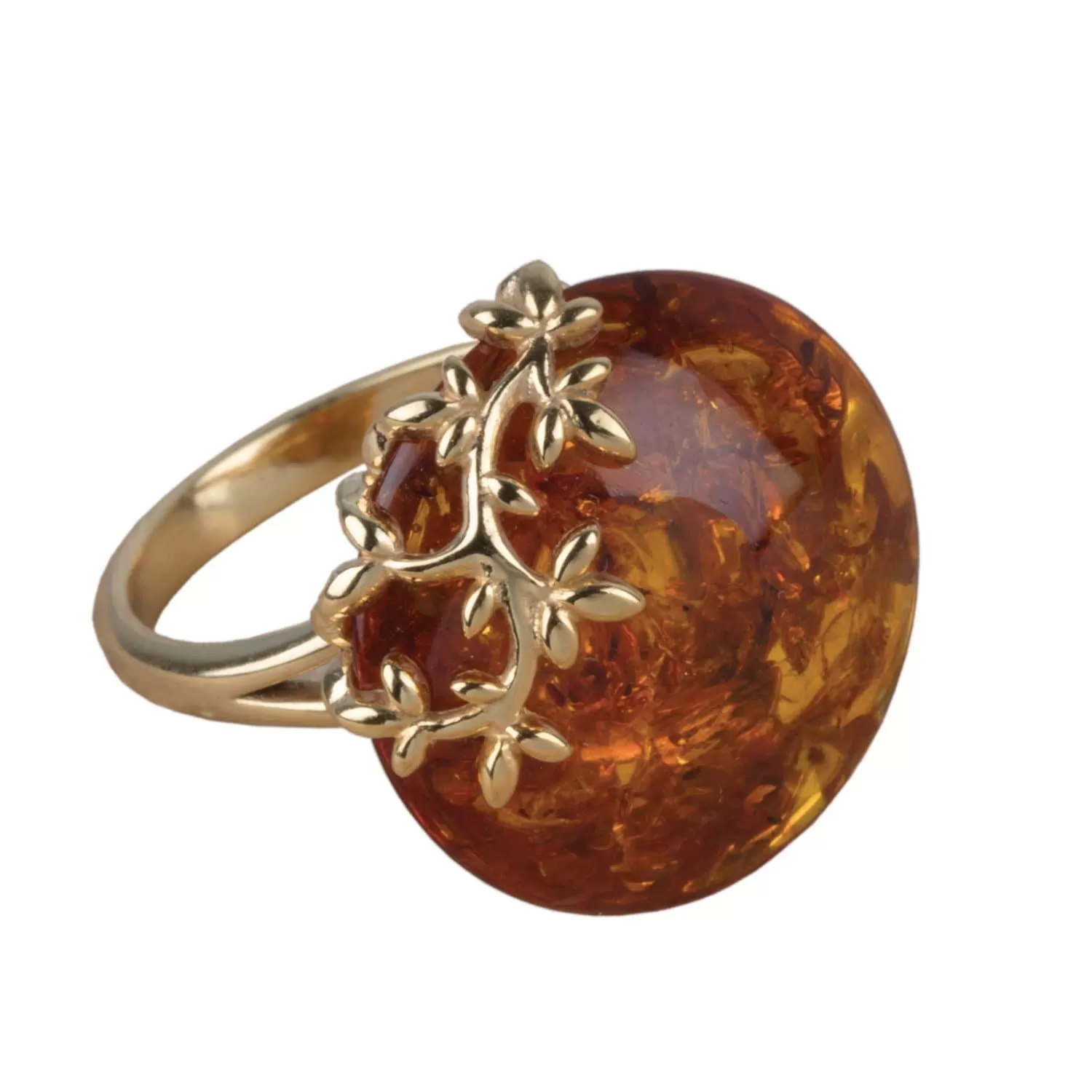 Fiore Baltic Amber Ring