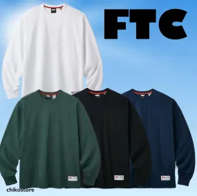 FTC  |Crew Neck Unisex Street Style Long Sleeves Cotton