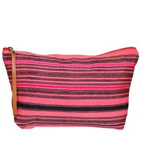 Haven Moon in Hot Pink Aquinnah with Brown Leather Wristlet