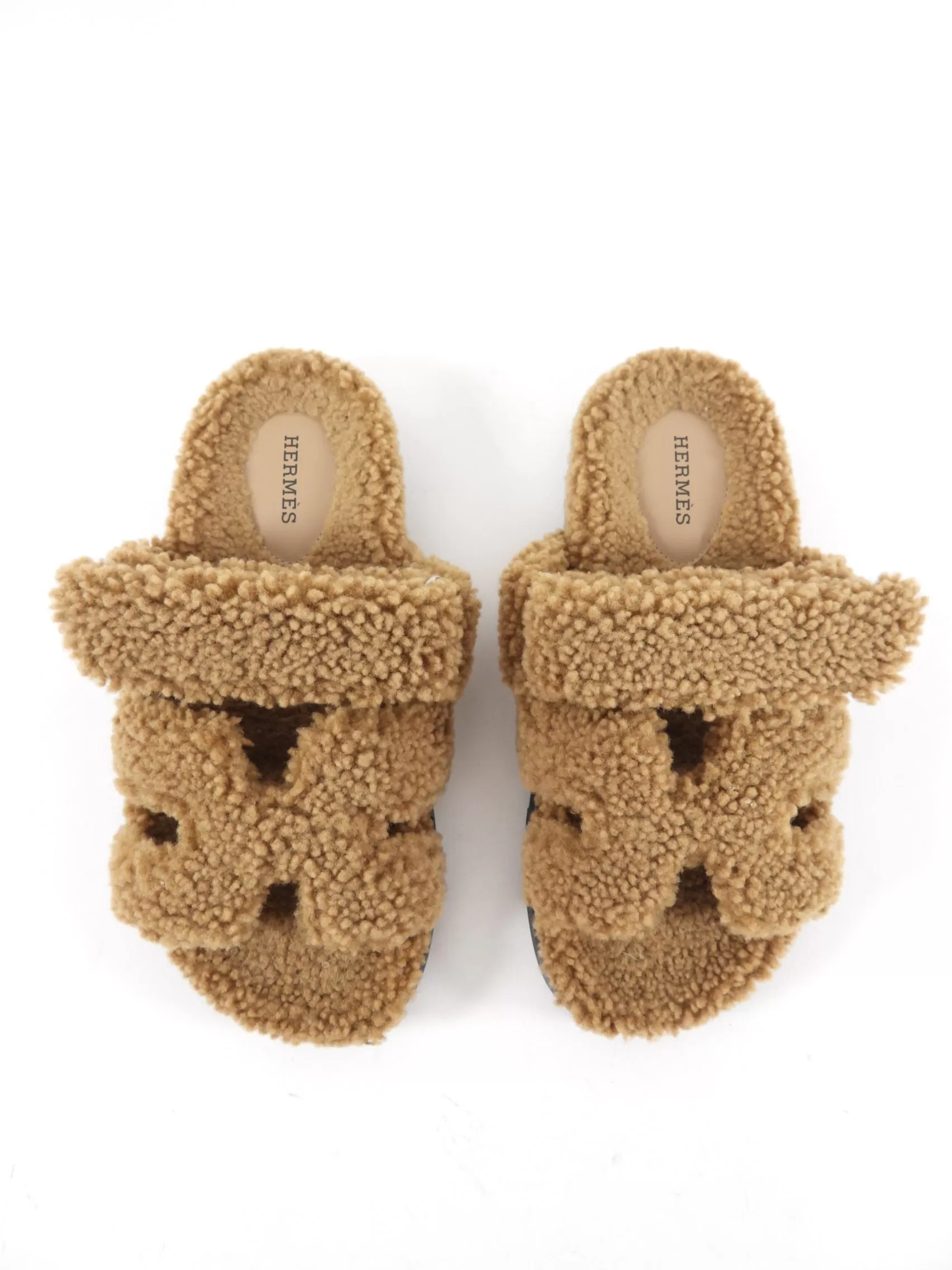 Hermes Chypre Shearling Sandals - 37