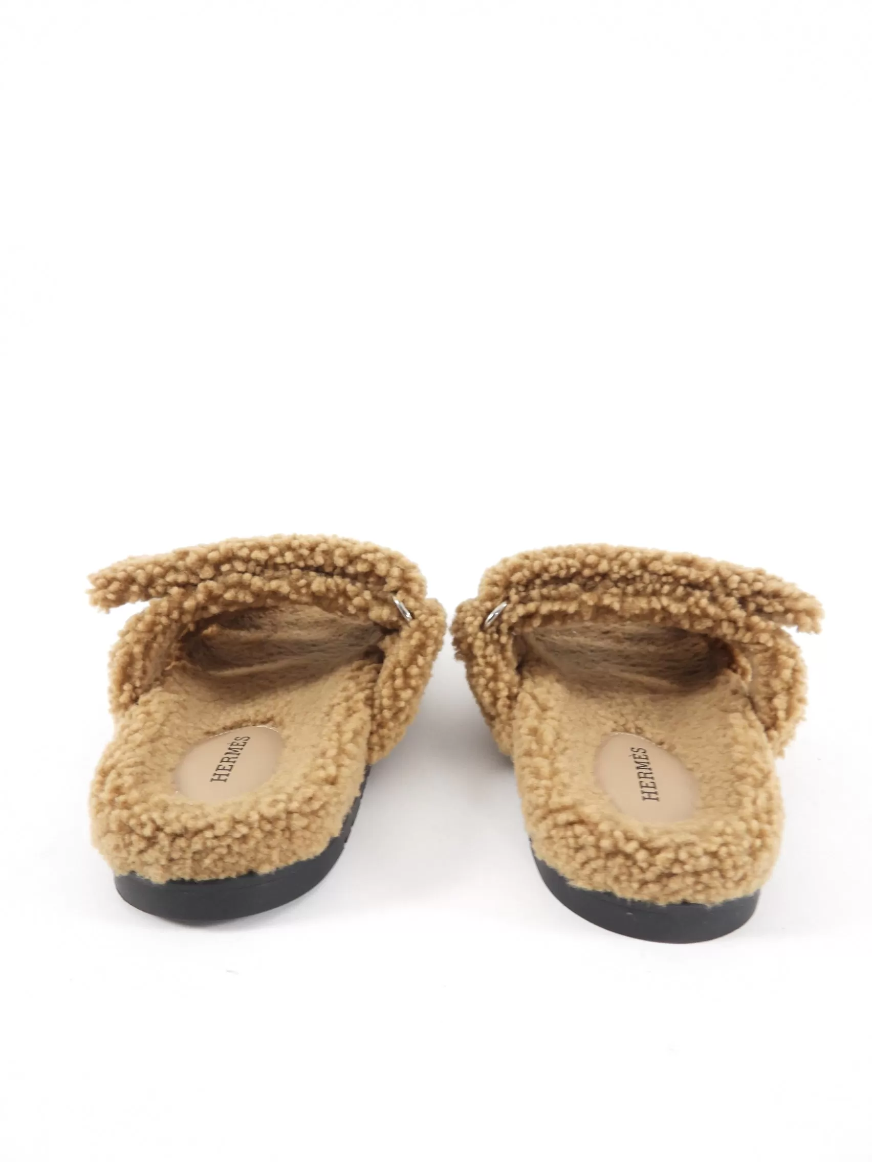 Hermes Chypre Shearling Sandals - 37