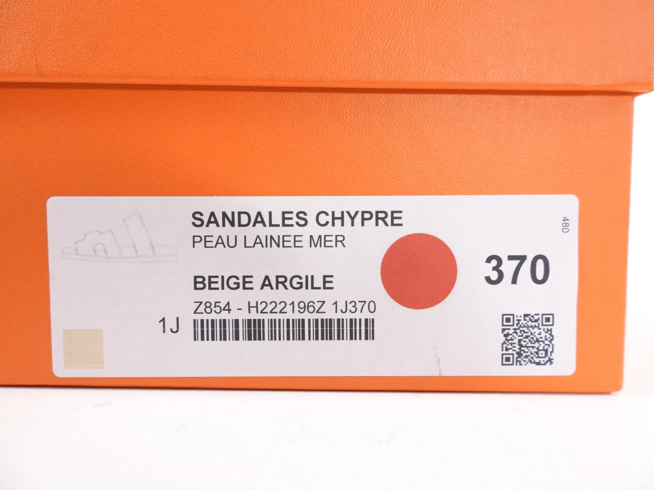 Hermes Chypre Shearling Sandals - 37