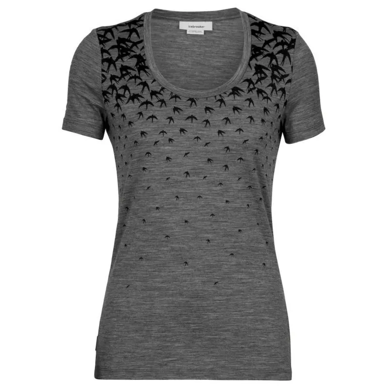 icebreaker  Tech Lite II SS Scoop Tee Migration - Maglietta lana merinos - Donna