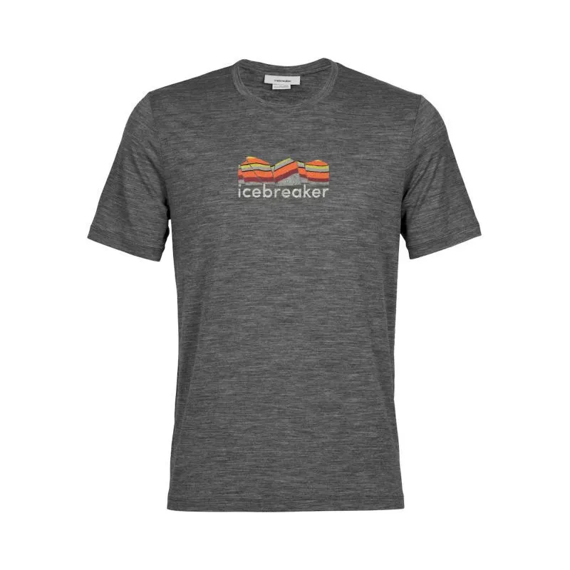 icebreaker  Tech Lite II SS Tee Mountain Geology - Maglietta lana merinos - Uomo