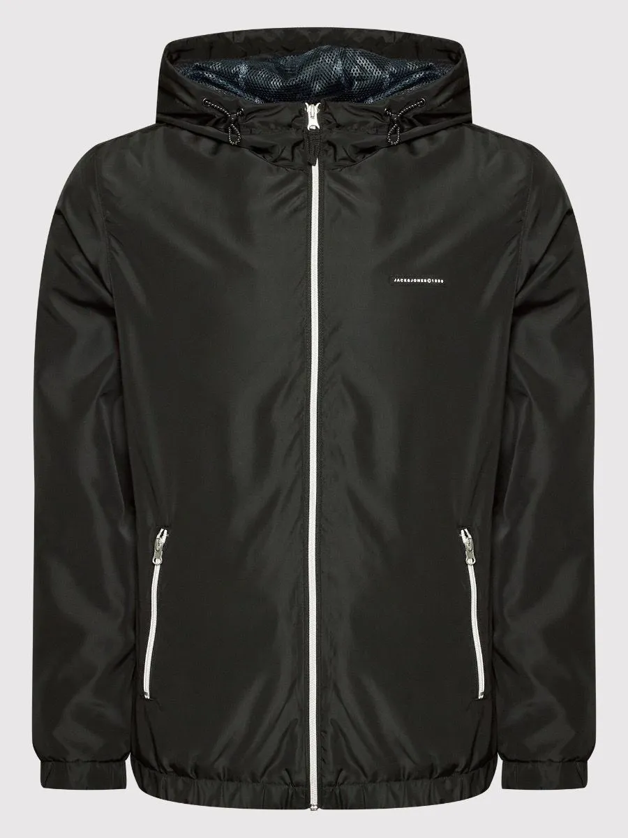 Jack & Jones Hooded Jungle Casual Jacket Black