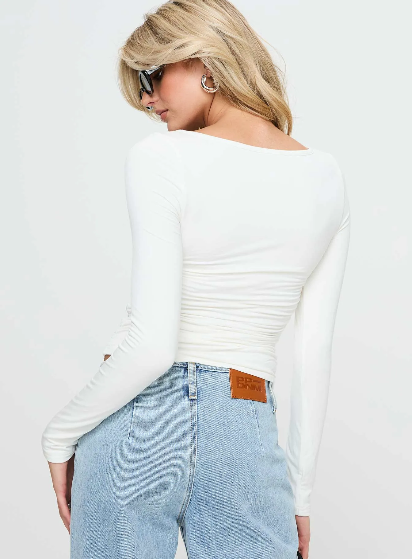 Jakob Long Sleeve Top White