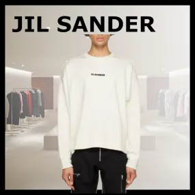 Jil Sander  |Crew Neck Street Style Long Sleeves Plain Oversized