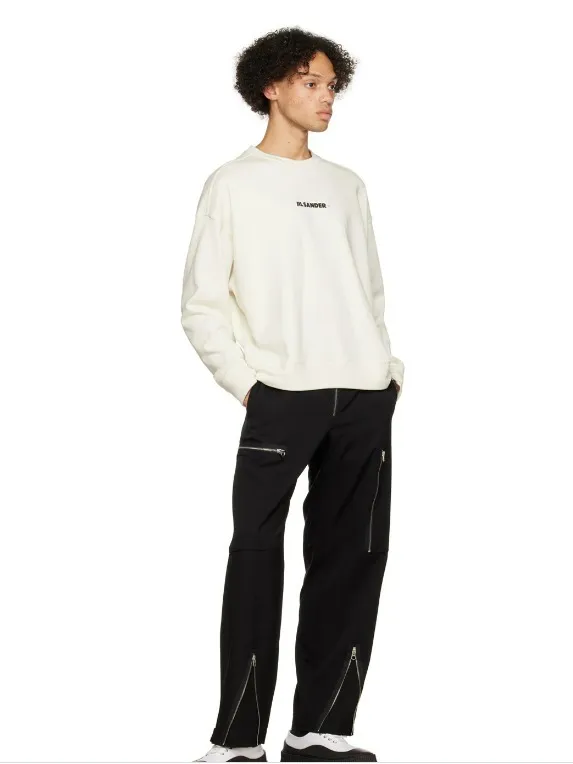 Jil Sander  |Crew Neck Street Style Long Sleeves Plain Oversized