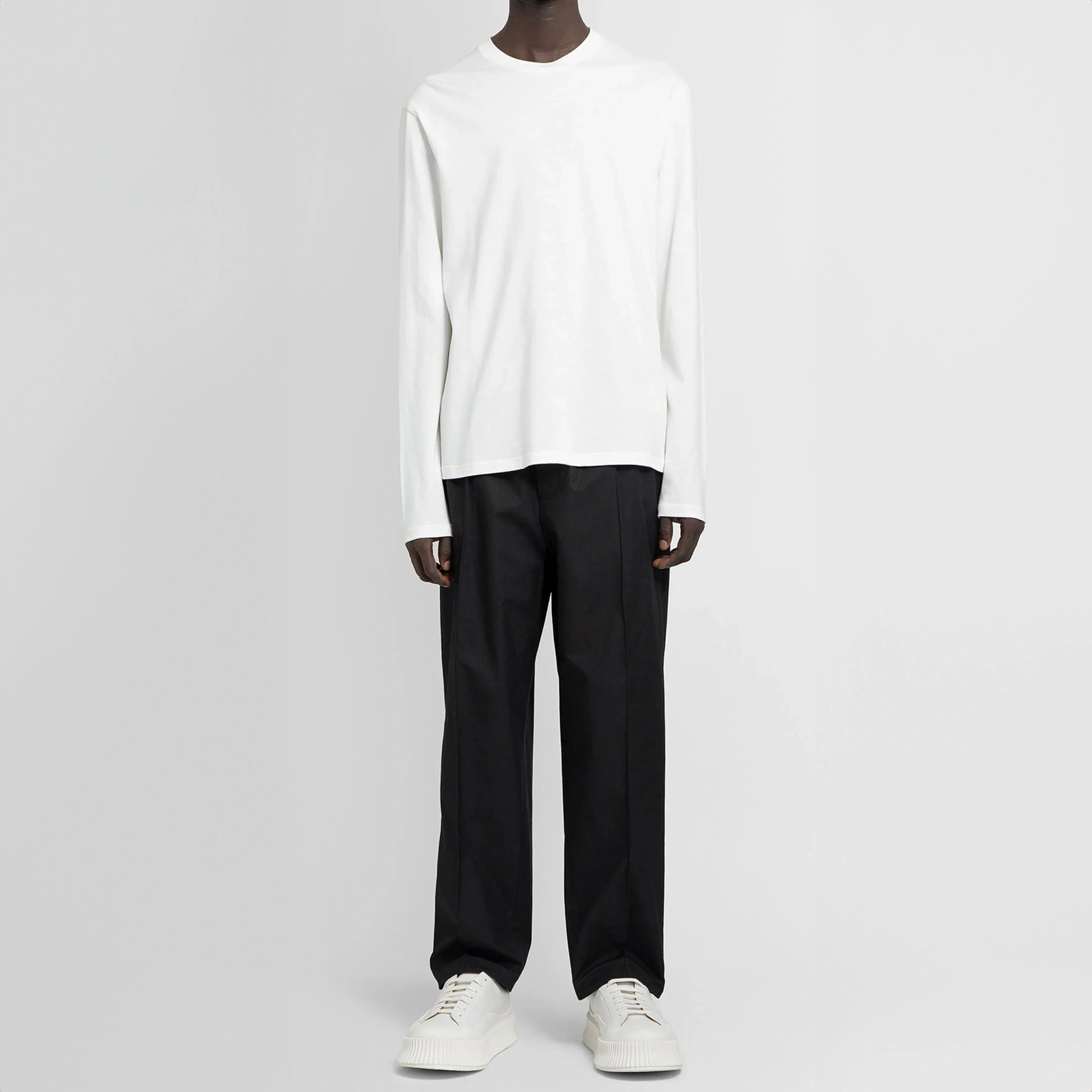 Jil Sander  |Crew Neck Street Style Long Sleeves Plain