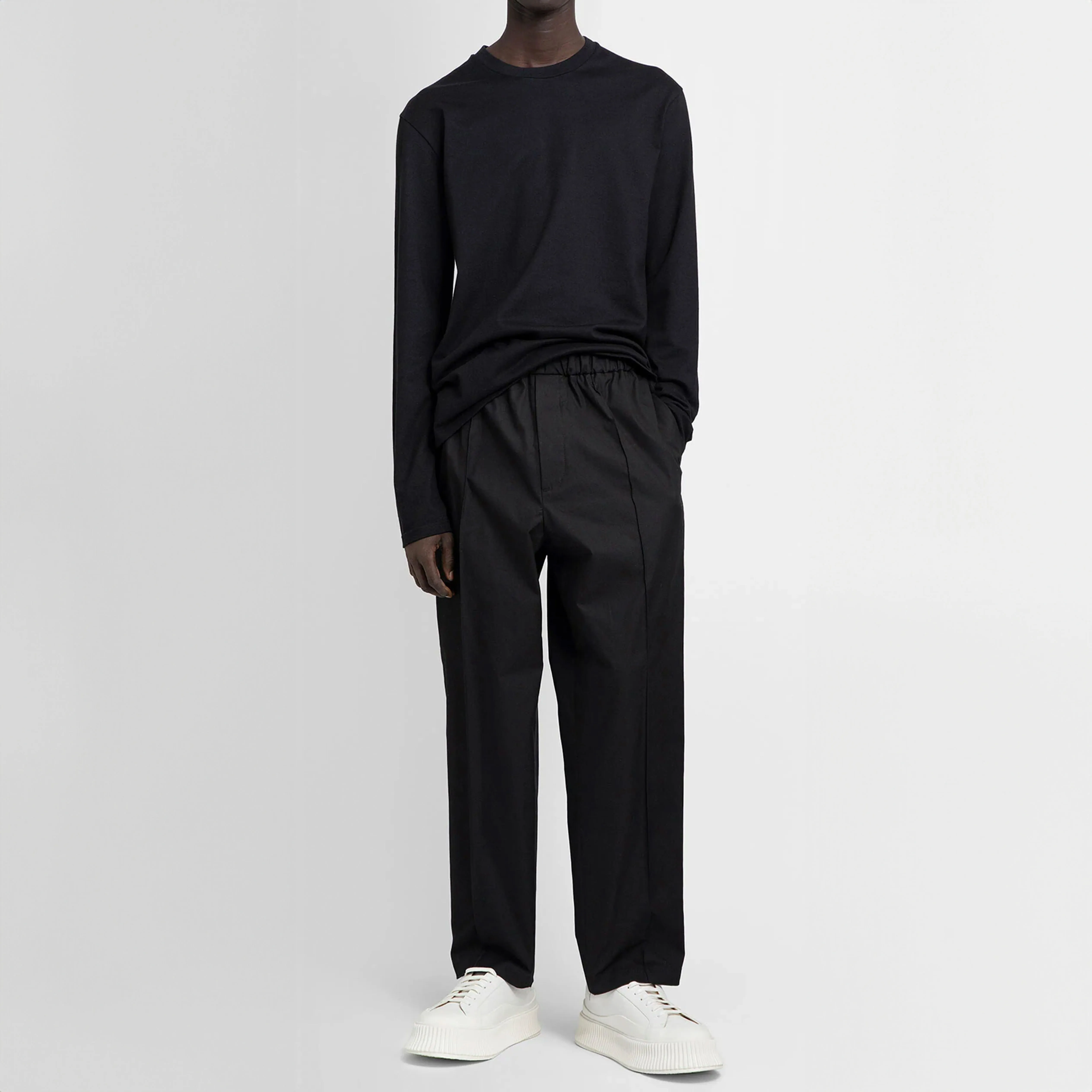 Jil Sander  |Crew Neck Street Style Long Sleeves Plain