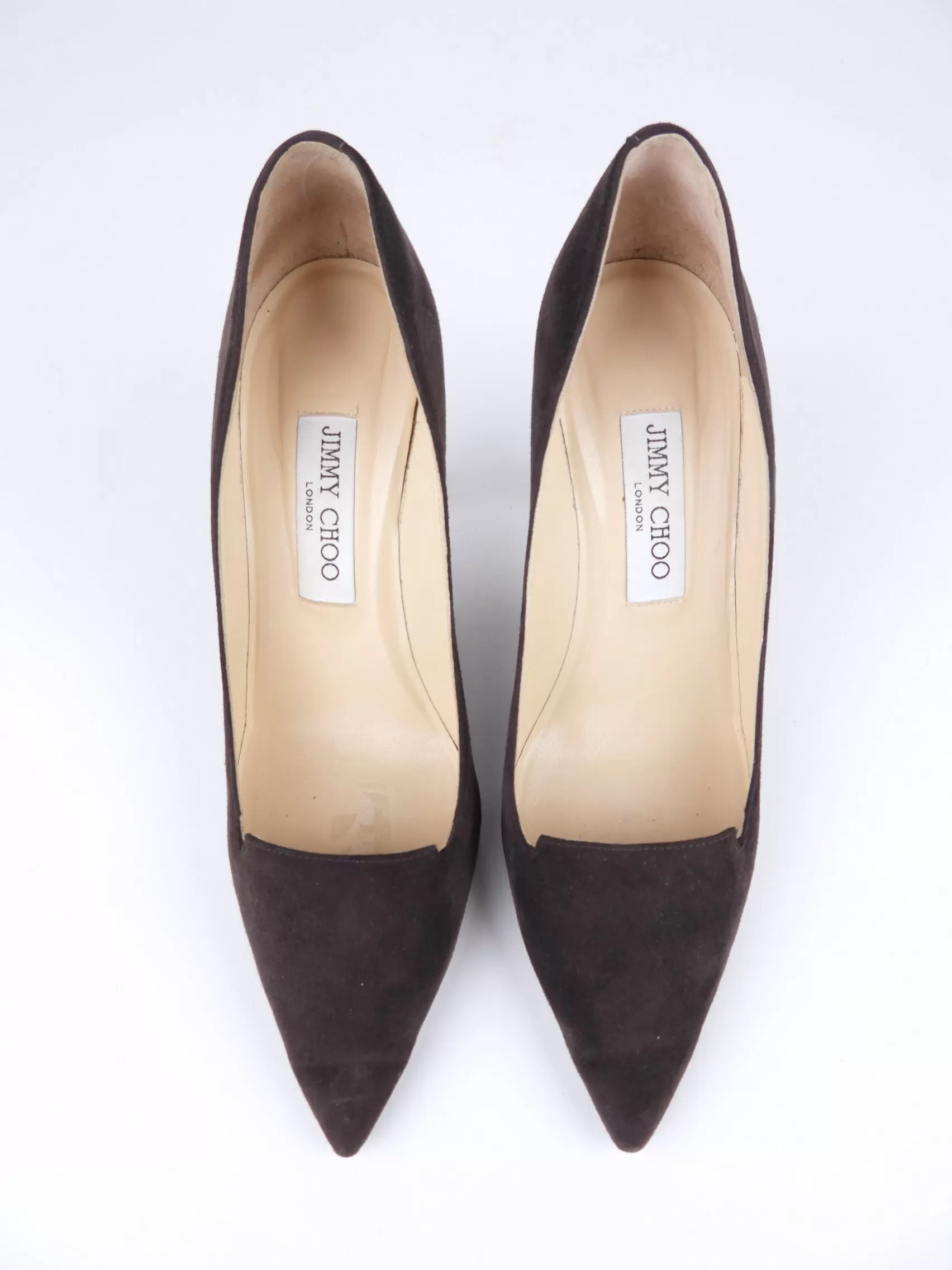 Jimmy Choo Brown Suede Alia Pump Heels - 38