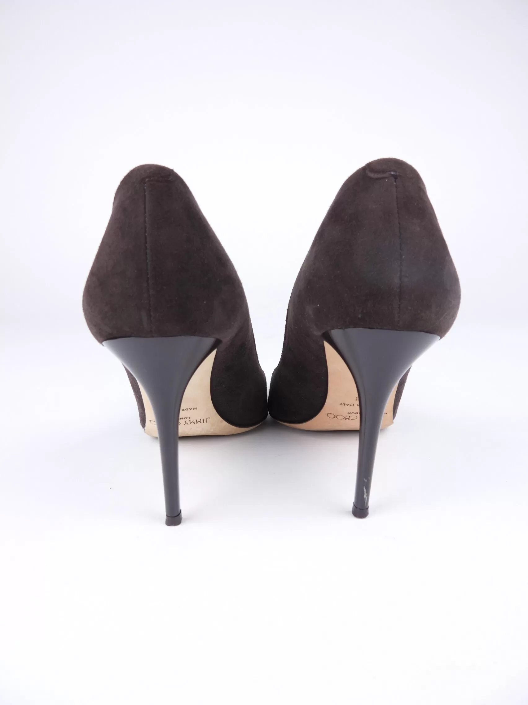 Jimmy Choo Brown Suede Alia Pump Heels - 38