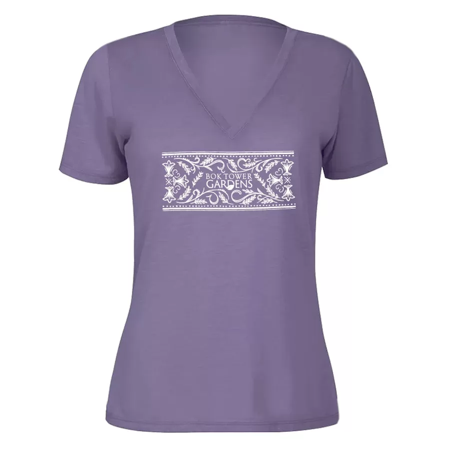 Ladies Bok Tower Scroll Artwork T-Shirt