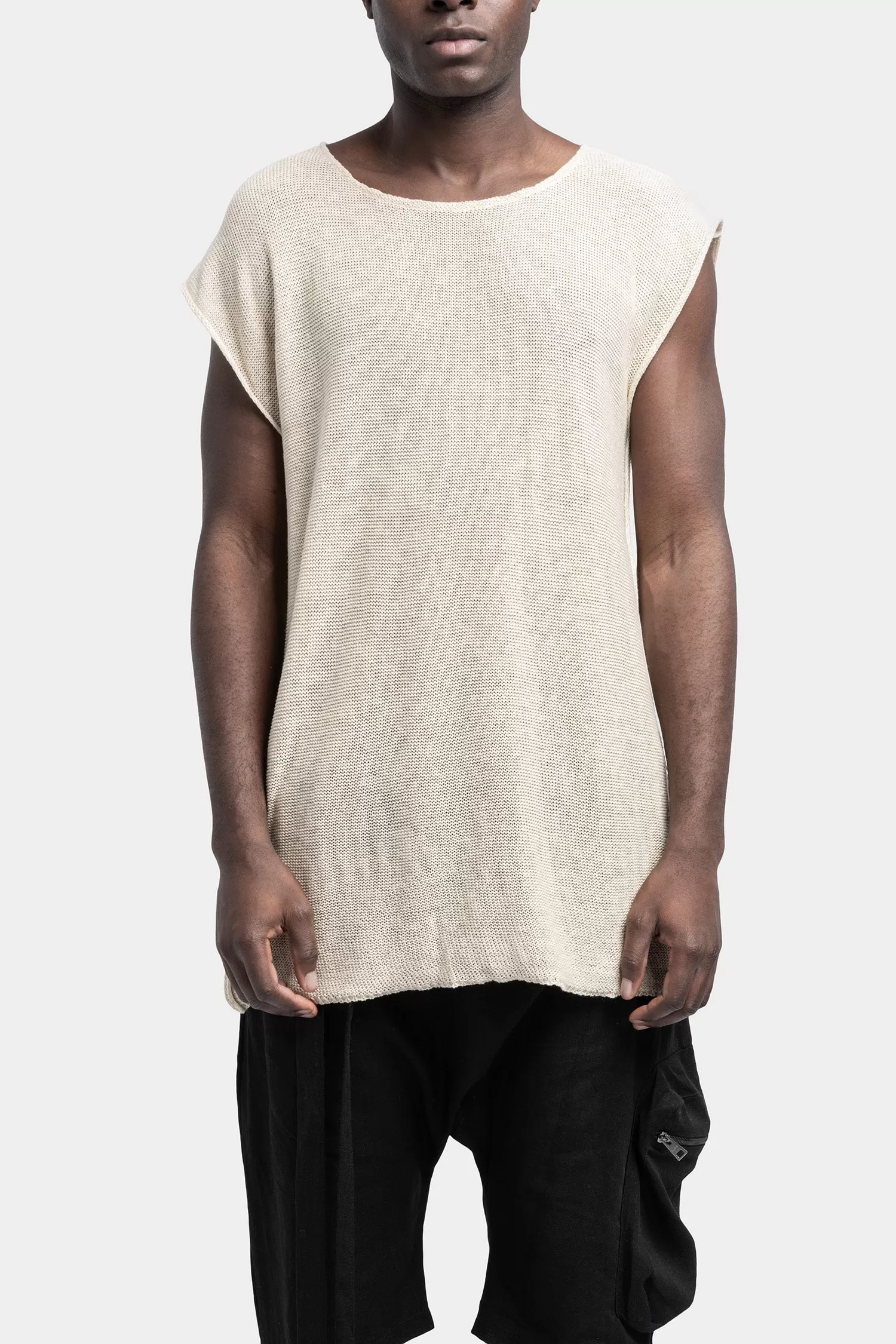 Lightweight knit tank, Sand