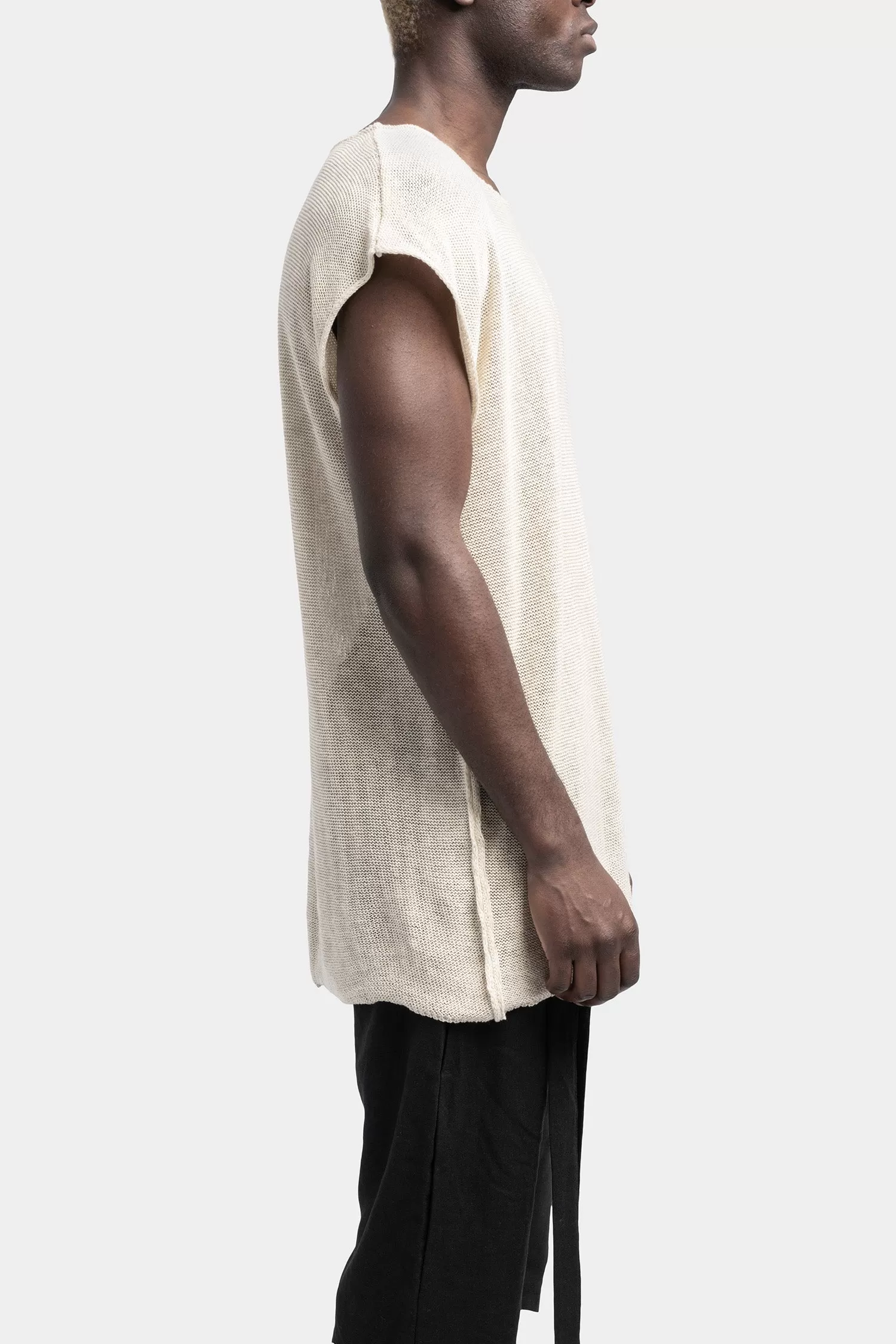 Lightweight knit tank, Sand