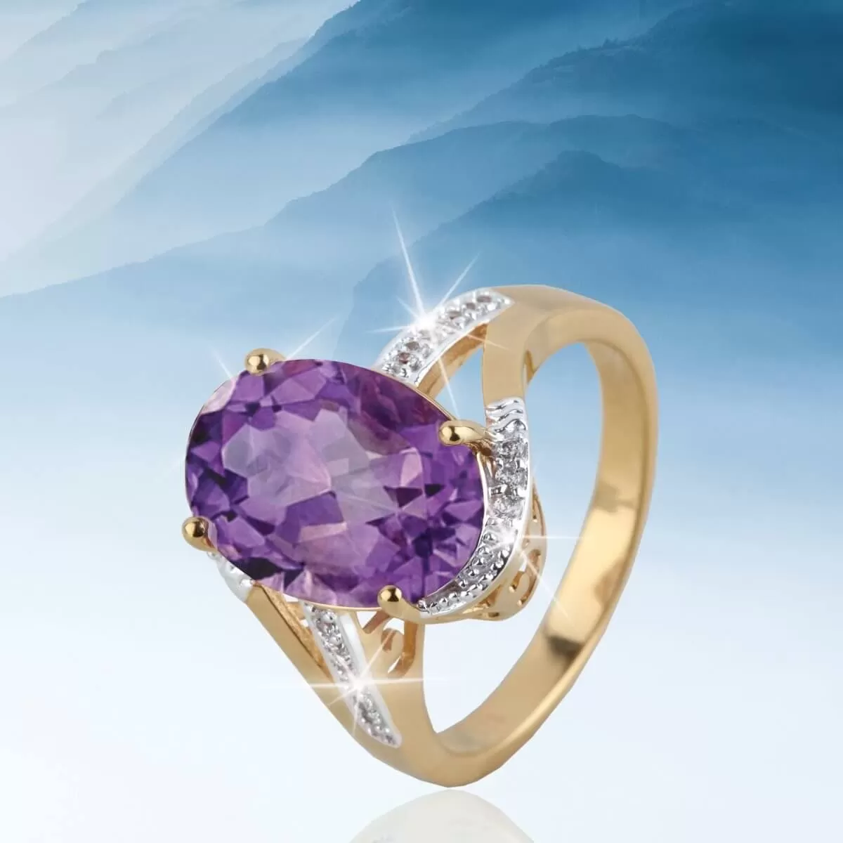 Lilac Mist Amethyst Ring