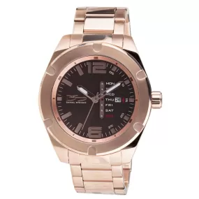 Linear Day Date Rose Gold Watch