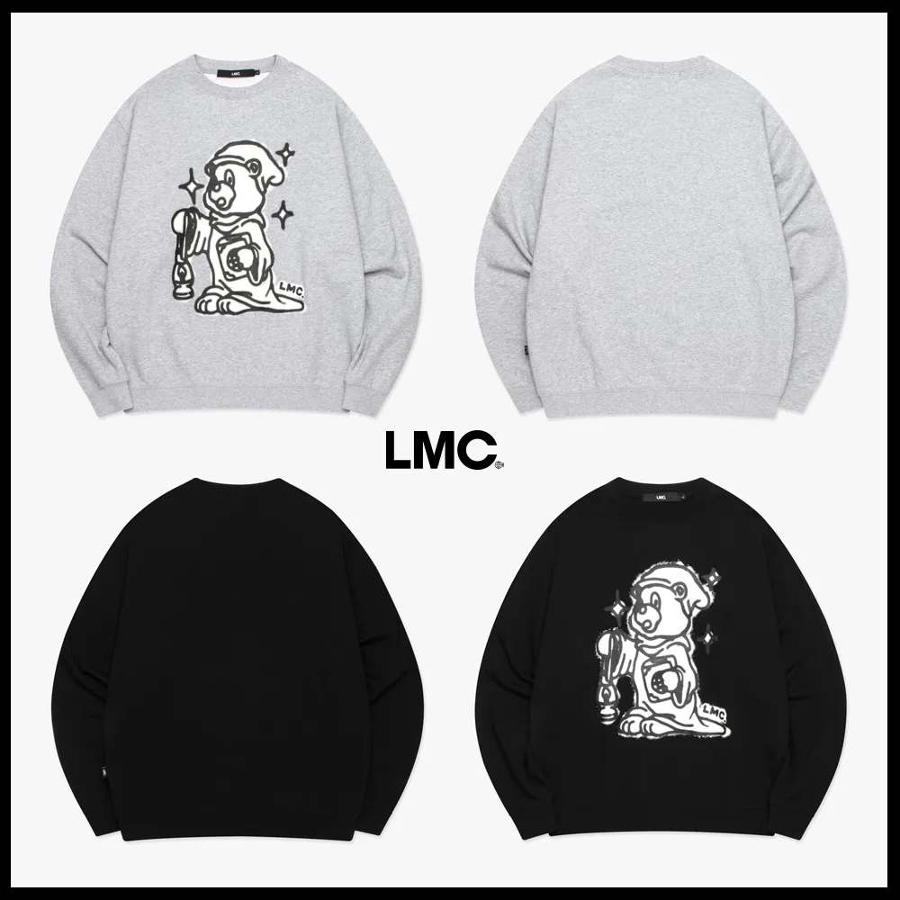 LMC  |Crew Neck Unisex Blended Fabrics Street Style Long Sleeves