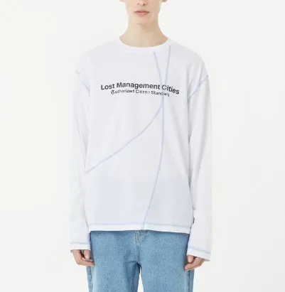 LMC  |Crew Neck Unisex Street Style U-Neck Long Sleeves Plain