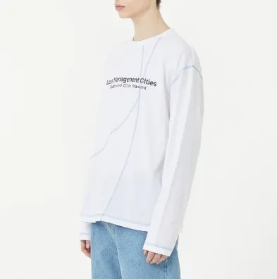 LMC  |Crew Neck Unisex Street Style U-Neck Long Sleeves Plain