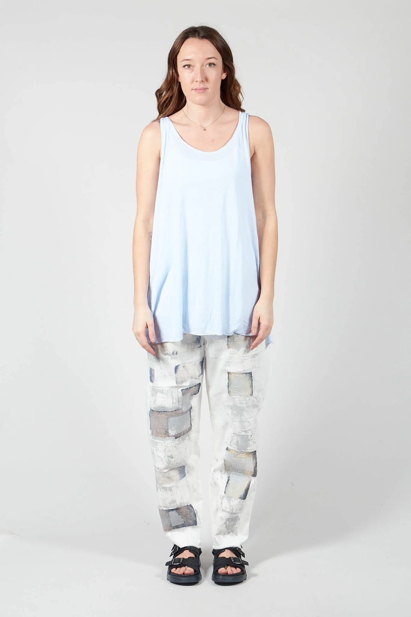 Loose Tank Top in Ice Blue