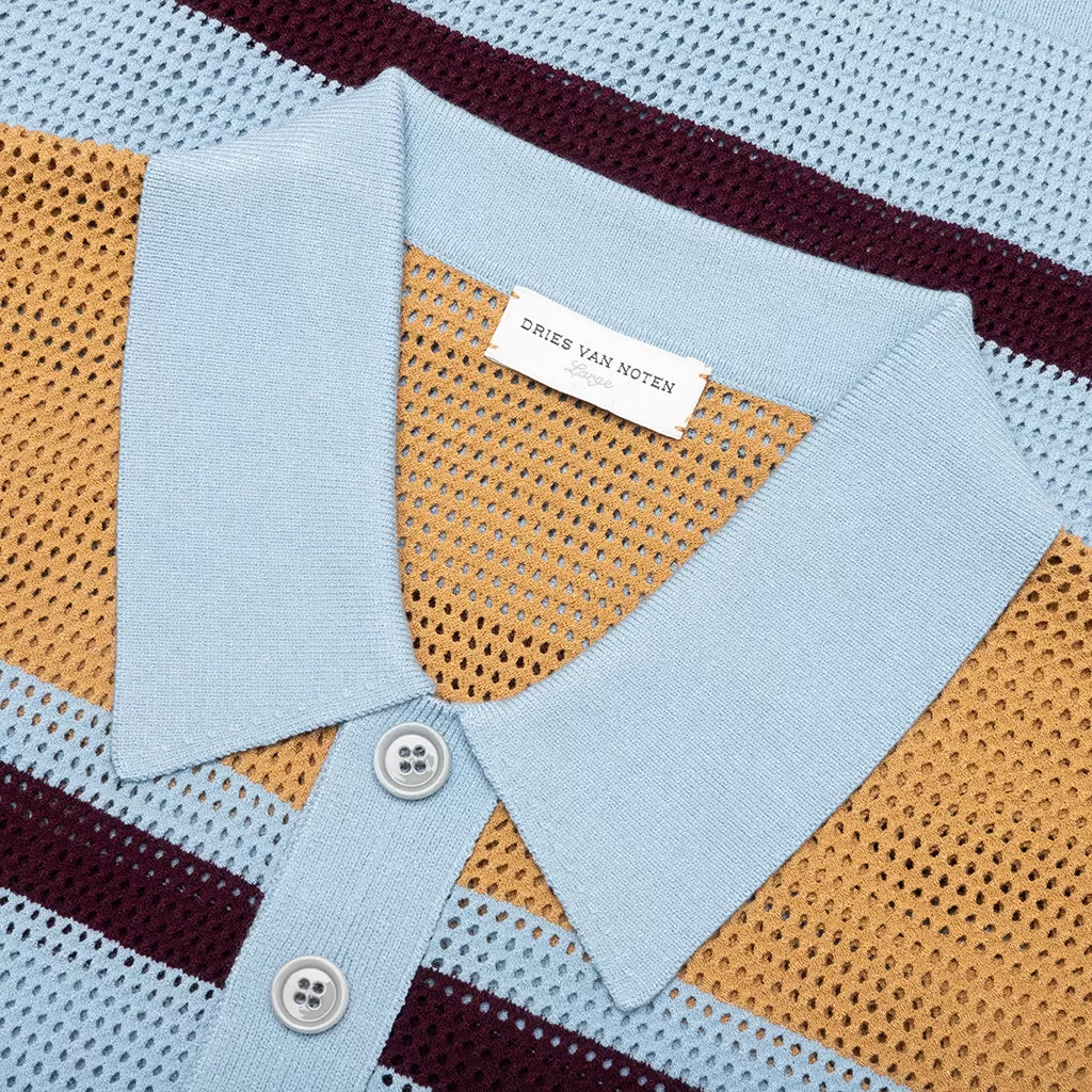 Mindo Knit Polo - Light Blue