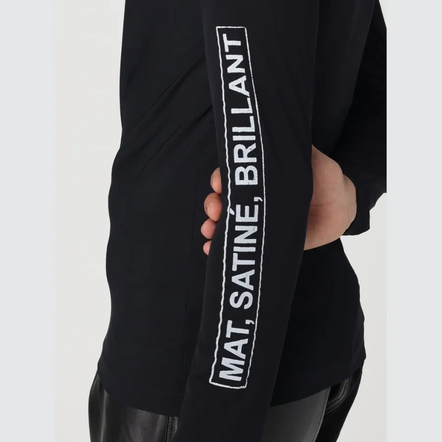 MM6 Maison Margiela  |Crew Neck Nylon Street Style Long Sleeves Plain