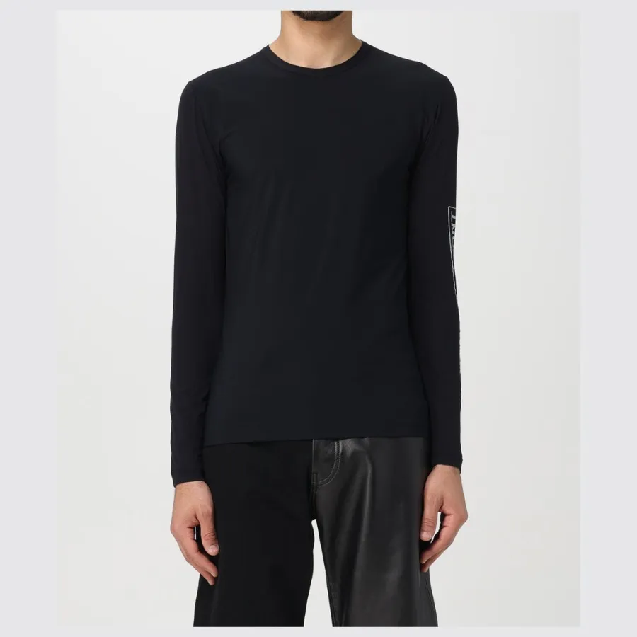 MM6 Maison Margiela  |Crew Neck Nylon Street Style Long Sleeves Plain