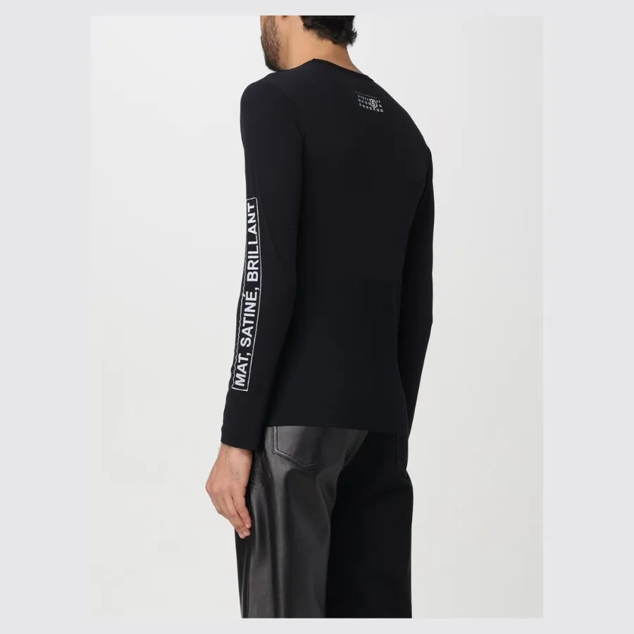 MM6 Maison Margiela  |Crew Neck Nylon Street Style Long Sleeves Plain