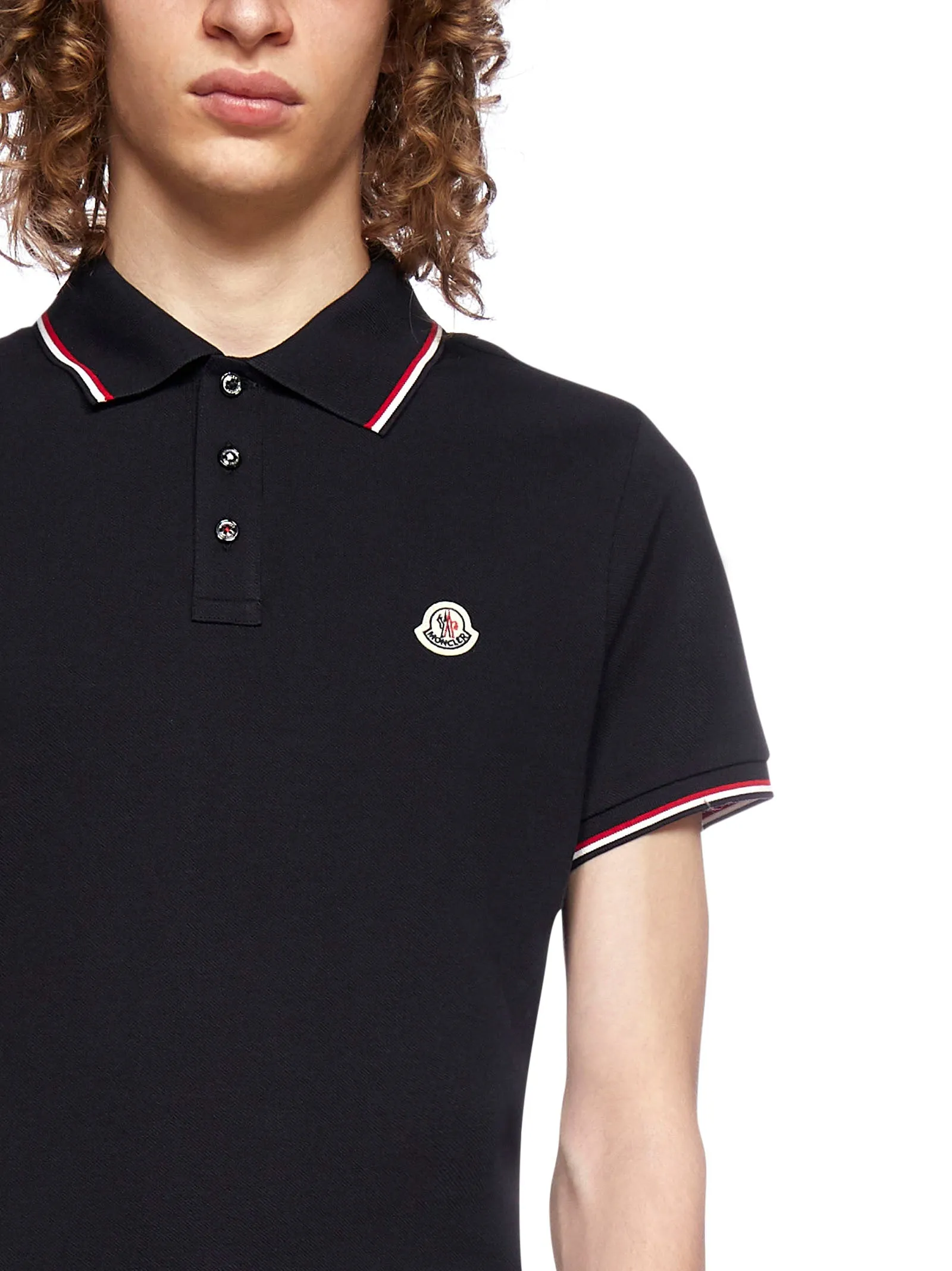 Moncler Logo Patch Polo Shirt