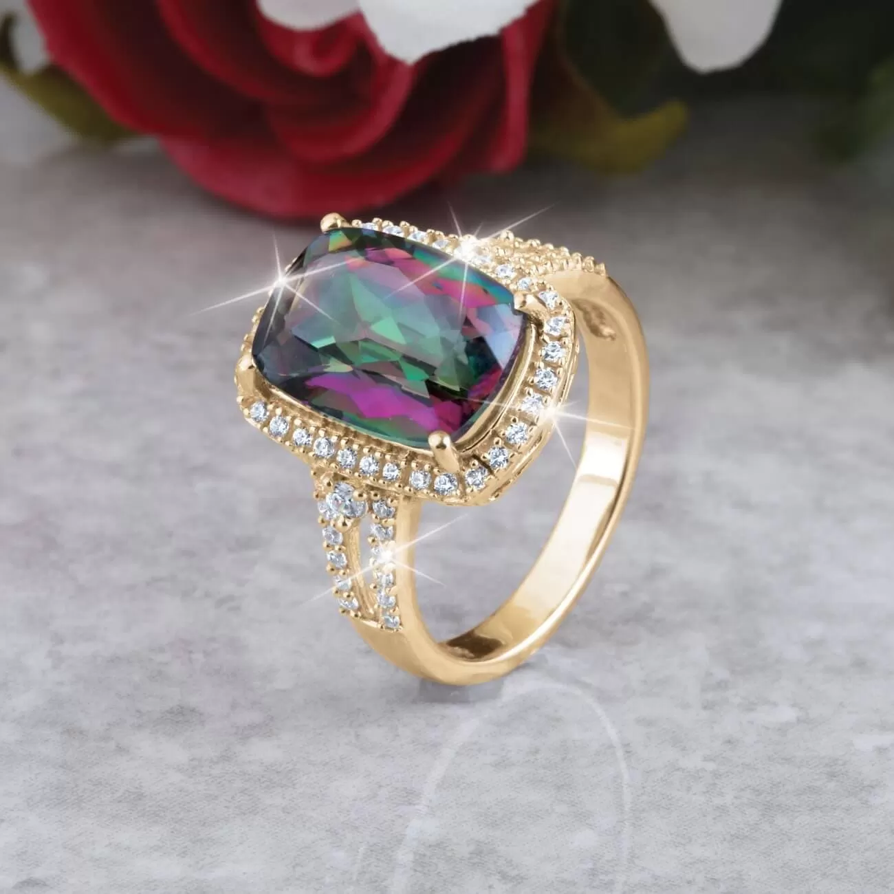 Mystic Quartz Ladies Ring