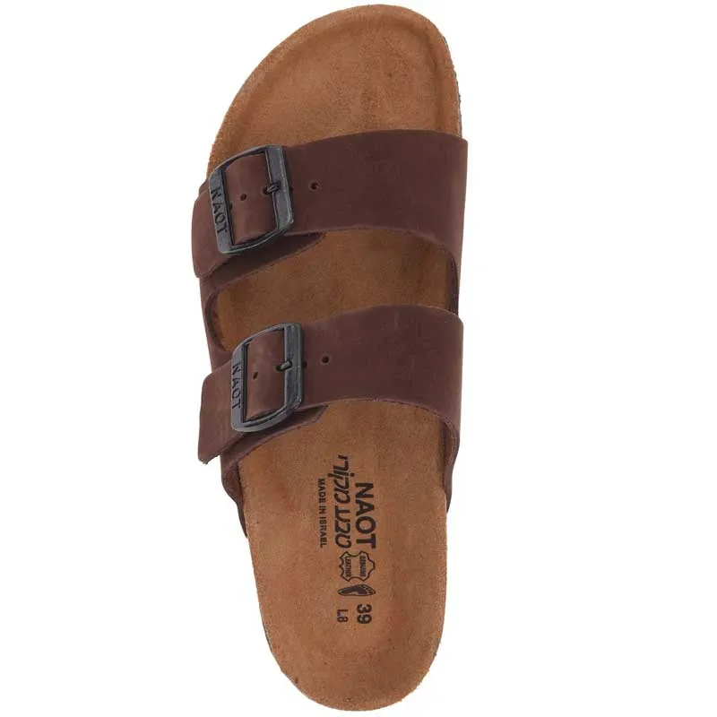 Naot Womens Santa Barbara Two Strap Sandal- Java Nubuck