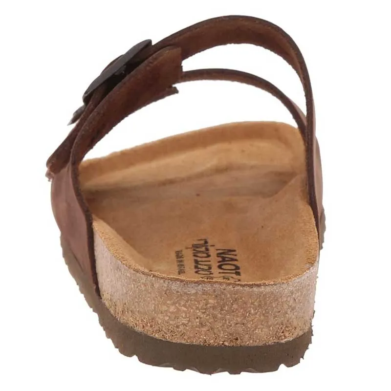 Naot Womens Santa Barbara Two Strap Sandal- Java Nubuck