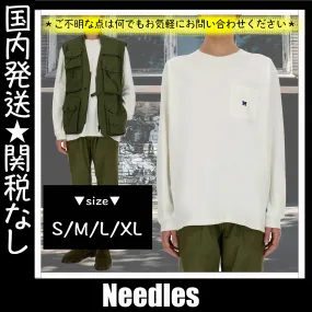 Needles  |Crew Neck Unisex Street Style U-Neck Long Sleeves Plain