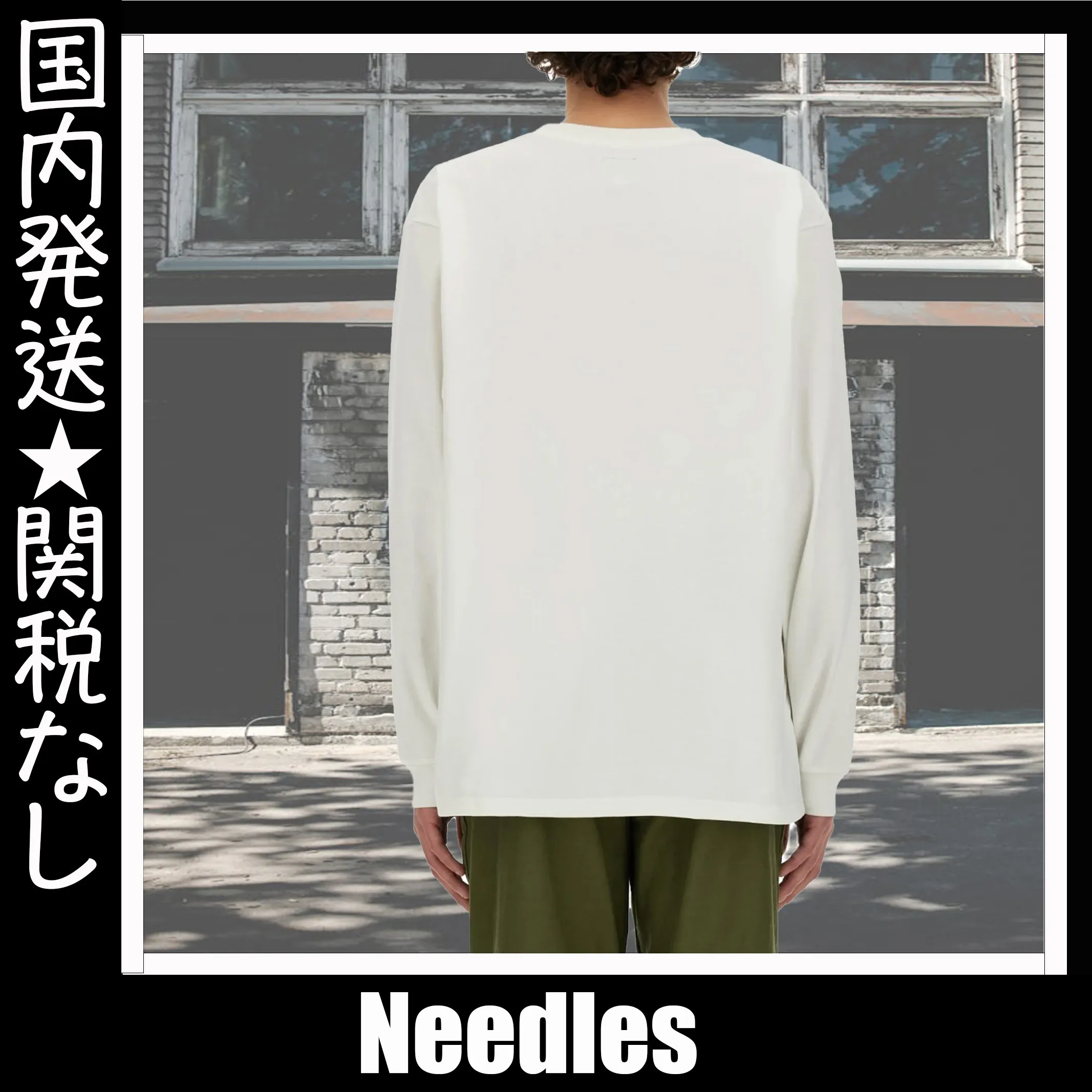 Needles  |Crew Neck Unisex Street Style U-Neck Long Sleeves Plain