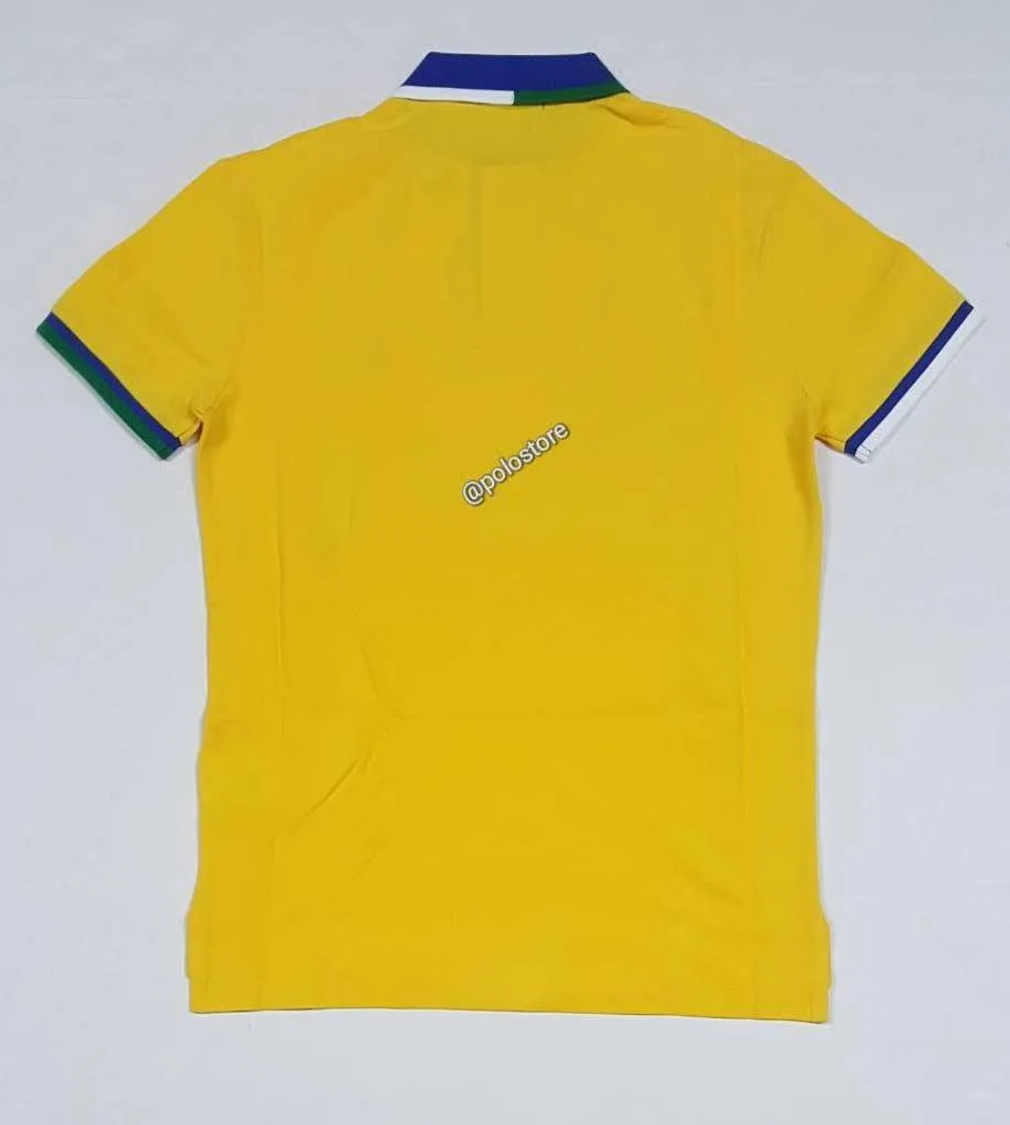 Nwt Polo Ralph Lauren Brasil Small Pony Custom Slim Fit Polo