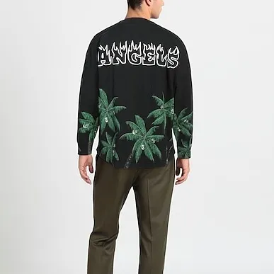 Palm Angels  |Tropical Patterns Unisex Street Style U-Neck Long Sleeves