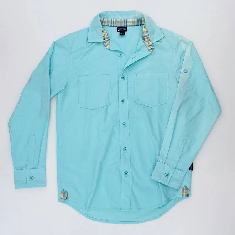 Patagonia  Boys' L/S Rio North Shirt - Camicia di seconda mano - Bambino - Verde - M