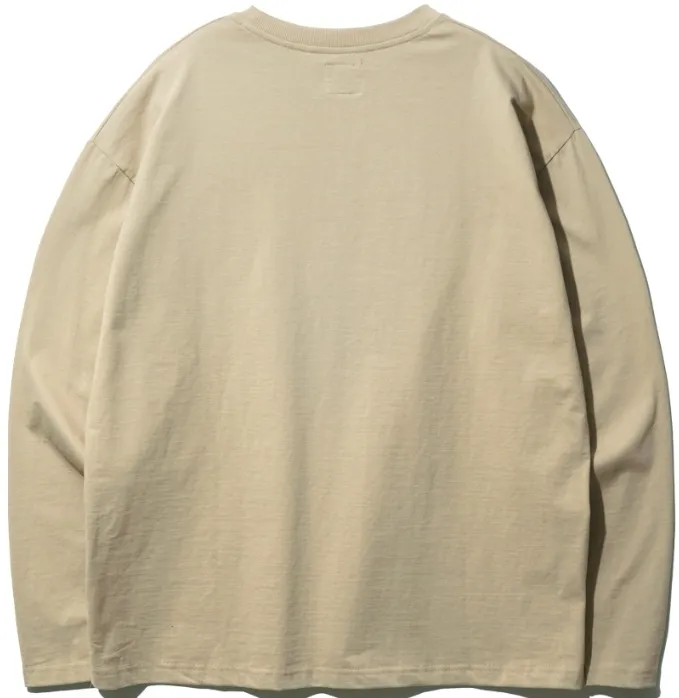 perstep  |Unisex Street Style U-Neck Long Sleeves Plain Cotton