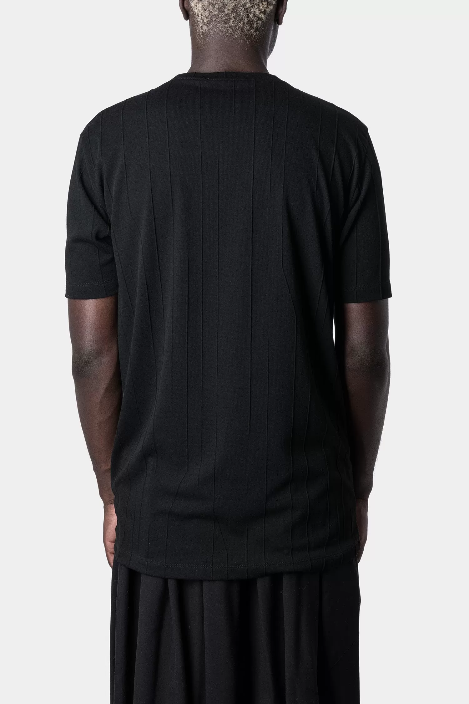 Piped seams viscose t-shirt