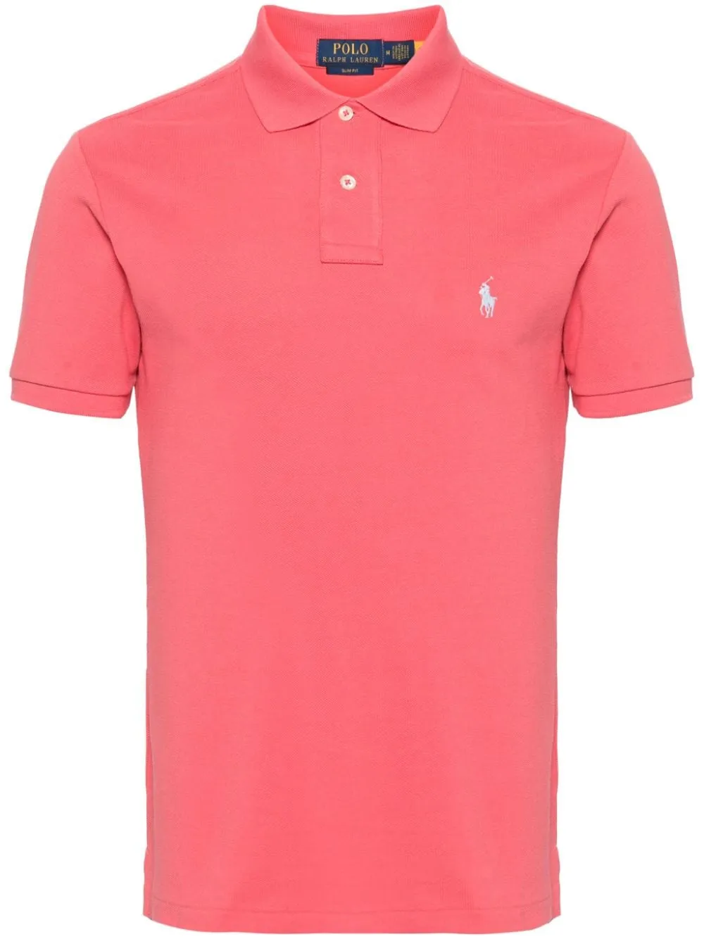 Polo Ralph Lauren - Polo cintré en coton piqué Pale Red