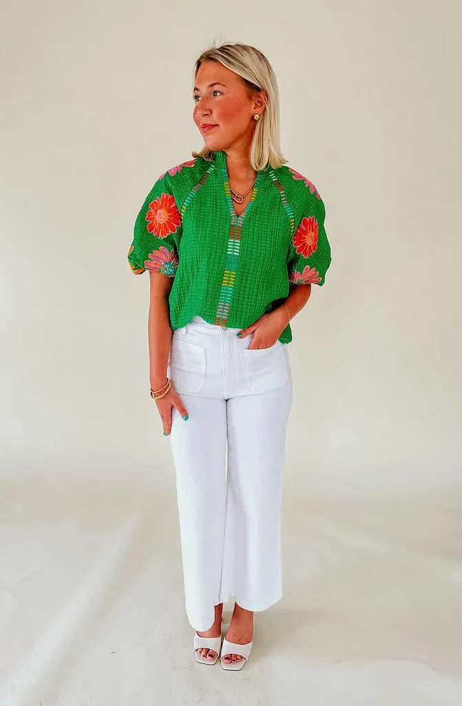 POP OF SUMMER BLOUSE