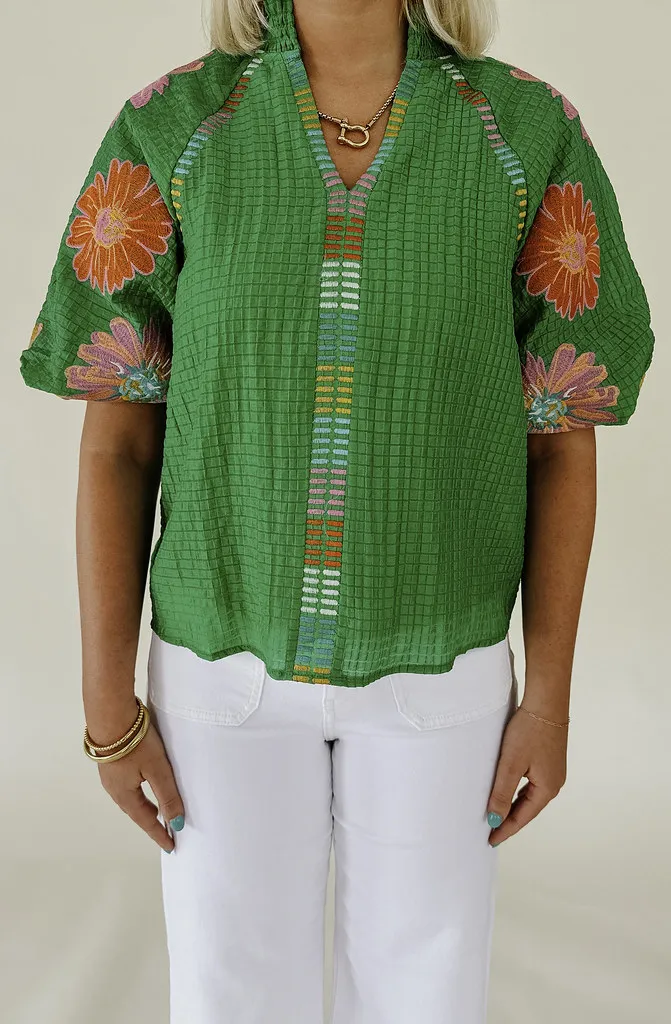 POP OF SUMMER BLOUSE