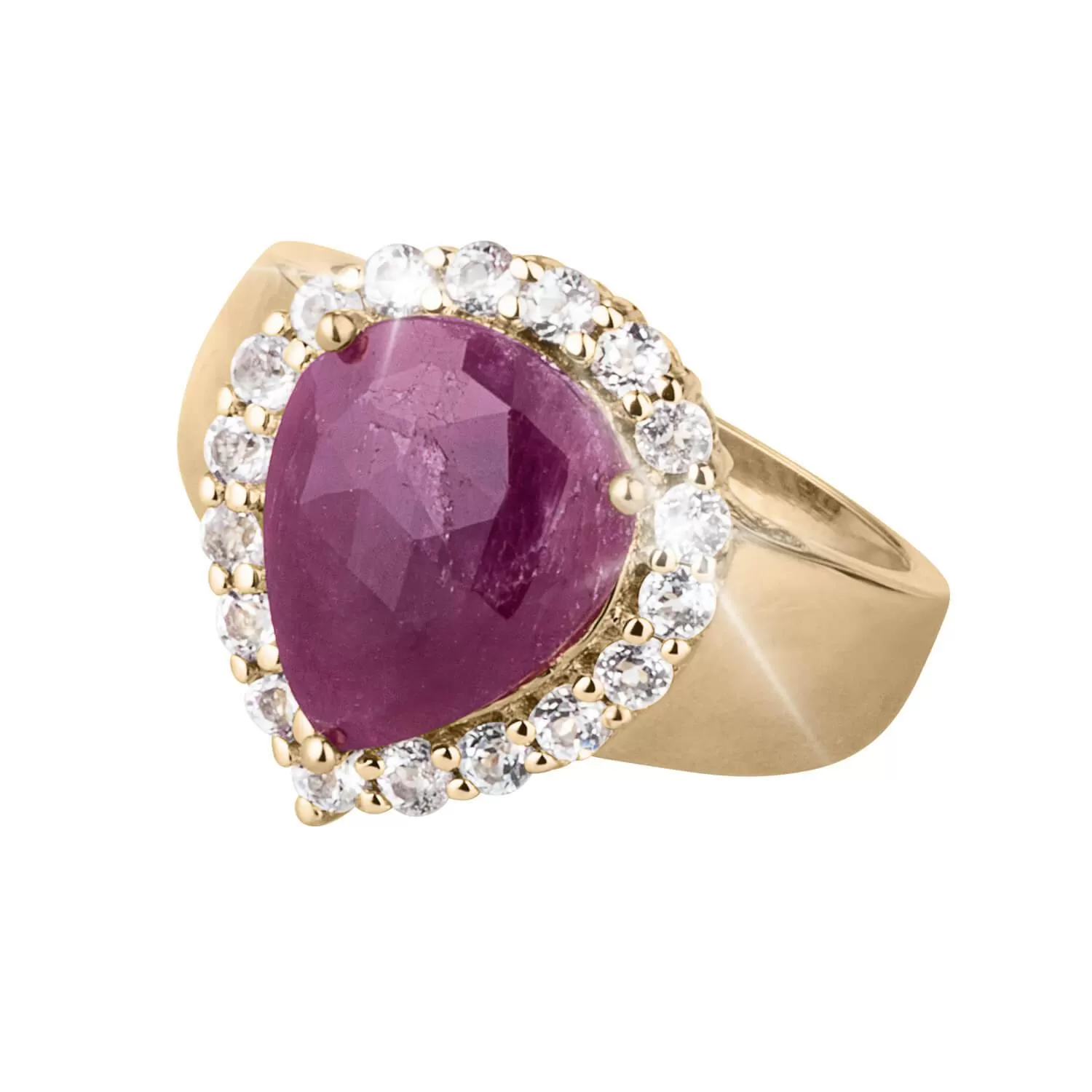 Precious Gems Pera Ruby Ring