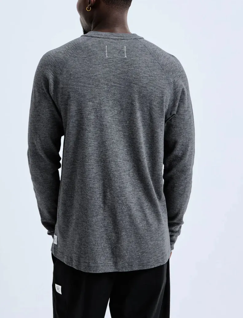 REIGNING CHAMP  |Unisex Henry Neck Street Style Long Sleeves Plain Cotton