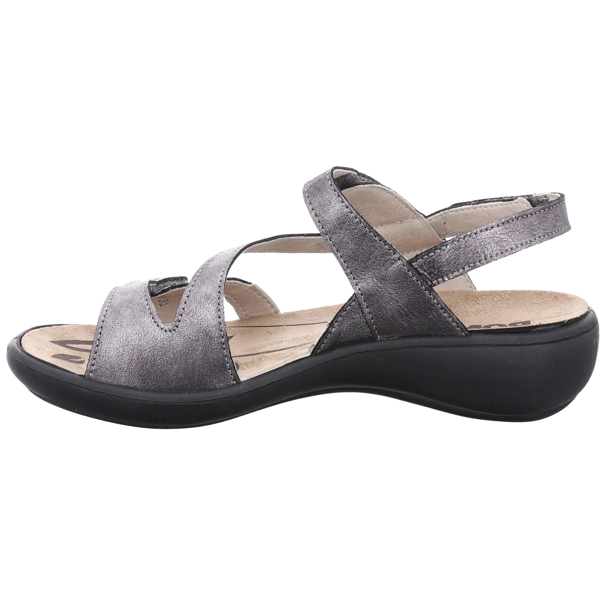 Romika Womens Ibiza 70 Backstrap Sandal- Anthracite Leather