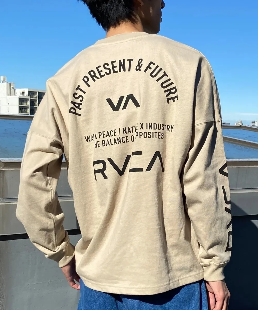 RVCA  |Crew Neck Unisex Street Style Long Sleeves Cotton Oversized