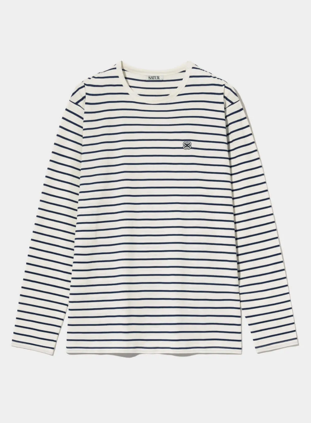 SATUR  |Crew Neck Stripes Unisex Street Style U-Neck Long Sleeves