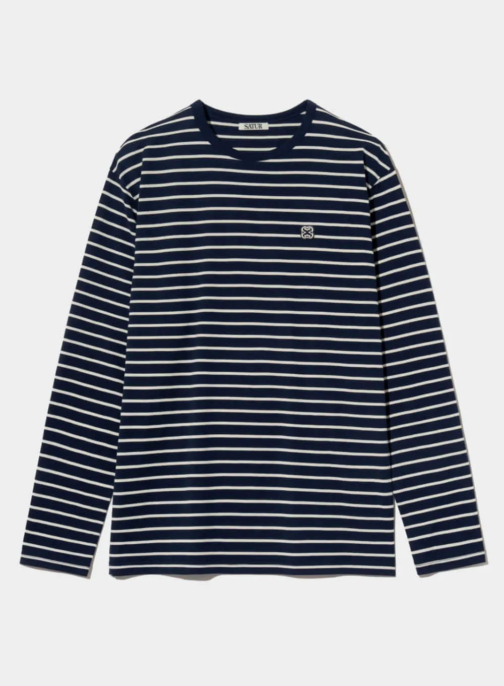 SATUR  |Crew Neck Stripes Unisex Street Style U-Neck Long Sleeves